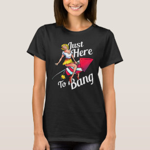 Mens Mens 4th Of July Party Outfit   Just Here To  T-Shirt