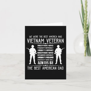 Mens Mens Aamerican Dad Vietnam Veteran Gift Card