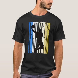 Mens Mens Basketball 44th Birthday For Sports Fans T-Shirt
