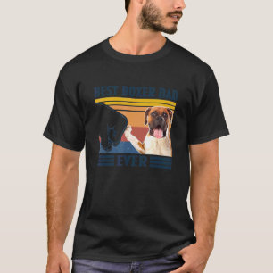 Mens Mens Best Boxer Dad Ever  Dog  Father's Day T-Shirt