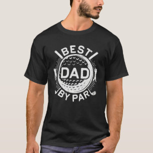 Mens Mens Best Dad By Par Disc Golf Vintage Frisbe T-Shirt