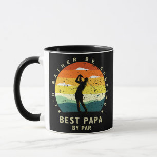Mens Mens Best Papa by Par Funny Fathers Day Golf Mug