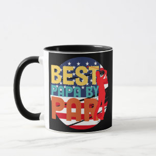 Mens Mens Best Papa By Par Funny Golf Papa By Par Mug