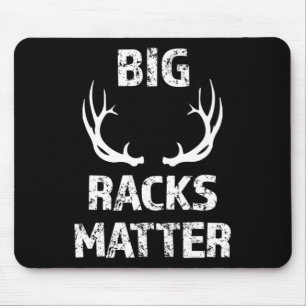 Mens Mens Big Racks Matter Fun Deer Buck Hunting M Mouse Mat