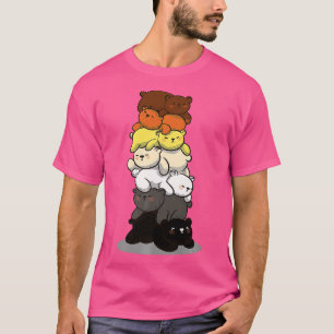 Mens Mens Cute Gay Bear Pride Colours  Bear Flag B T-Shirt