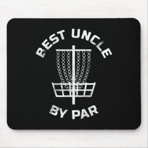 Mens Mens Disc Golf Gift Best Uncle By Par Disc Go Mouse Mat