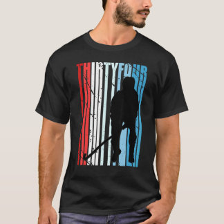 Mens Mens Field Hockey 34th Birthday Player Motiva T-Shirt