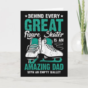 Mens Mens Figure Skates Father's Day Sport Figure  Card