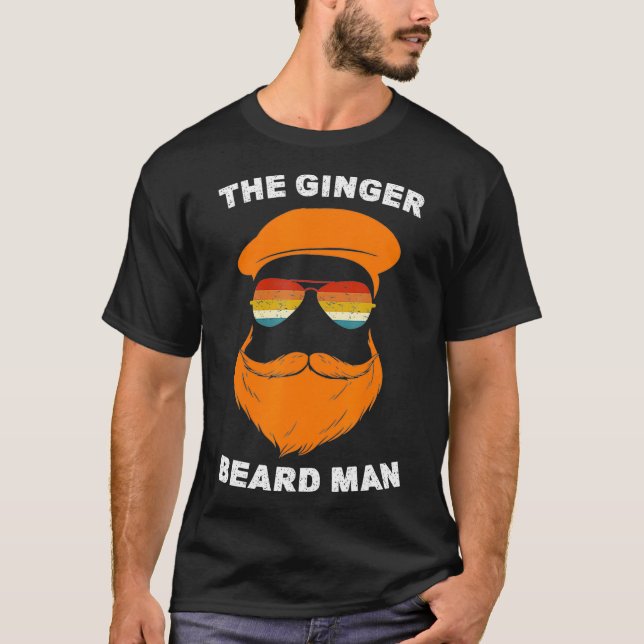 Mens Men's Ginger Beard Man Funny Redhead Irish Fu T-Shirt (Front)