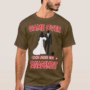 Mens Mens JGA Stag Party Men Game Over Groom T-Shirt