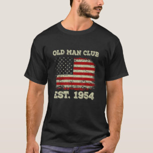 Mens Mens Old Man Club Established 1954 T-Shirt