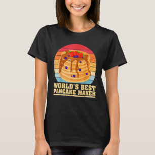 Mens Mens Pancake Dad Vintage World's Best Pancake T-Shirt