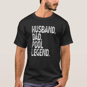 Mens  Mens Pool Player Billiards Husband Dad Pool  T-Shirt