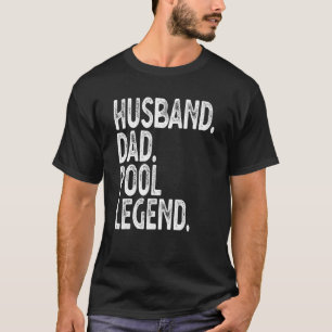 Mens  Mens Pool Player Billiards Husband Dad Pool  T-Shirt