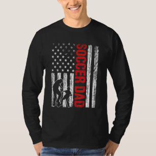Mens Mens Proud Soccer Dad Vintage Retro American T-Shirt