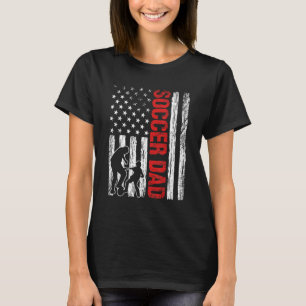 Mens Mens Proud Soccer Dad Vintage Retro American  T-Shirt