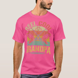 Mens Mens Reel Cool Grandpa Fishing Fun Fathers Da T-Shirt