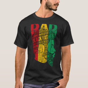 Mens Mens Strong Black Dad King African American N T-Shirt