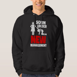 Mens Mens Under New Management Groom Bachelor Part Hoodie