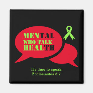 MEN'S Mental Health Awareness MEN WHO TALK HEAL Magnet
