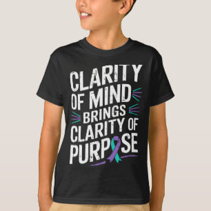 Mens mental health awareness ribbon prevent T-Shirt