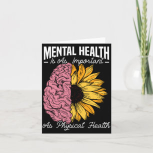 Mens mental health is as important as physical card