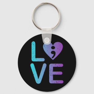 Mens Mental Health Love Prevention Anxiety Key Ring