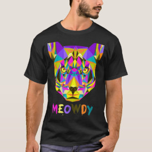 Mens Meowdy Howdy Cat Meme Texan T-Shirt