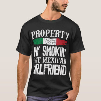 Mens Mexican Girlfriend Funny Boyfriend Valentines T-Shirt