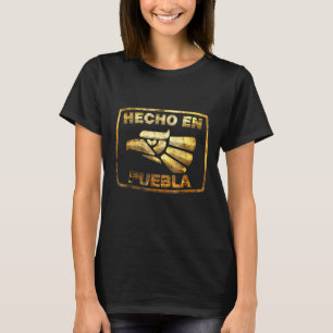 Mens Mexican Hecho En Puebla Mexico Eagle Emblem T-Shirt