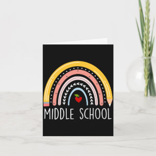 Mens middle school teacher student team middle card