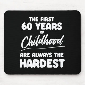 Mens Milestone 60th Birthday Quotes Dad Brother Mouse Mat