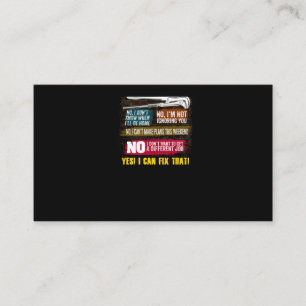 Mens Millwright Novelty Gift T-Shirt for Dads Business Card