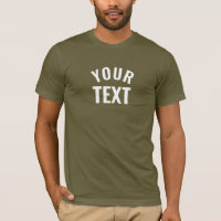 Mens Modern Bella+Canvas Army Green Short Sleeve