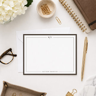 Mens Monogram Card