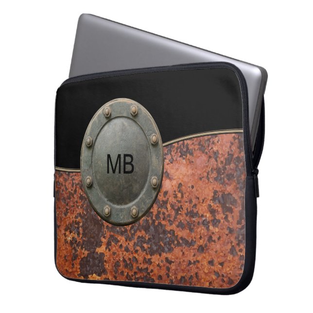 Mens Monogram Laptop Sleeve (Front Left)