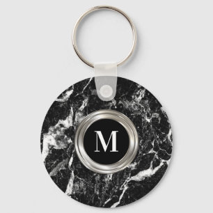 Mens Monogram Masculine Design Key Ring