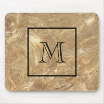 Mens Monogrammed Creme Marble