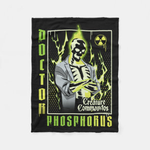 Mens Monster Squad Radiant Skeleton Poster Fleece Blanket