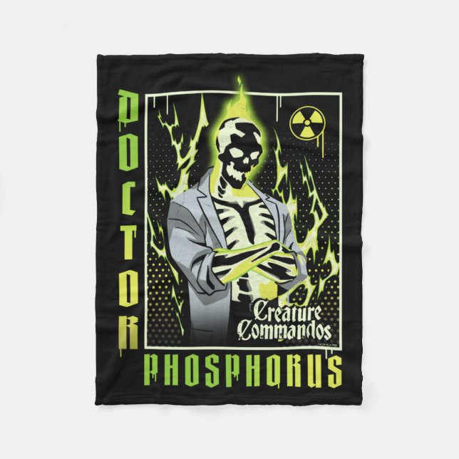 Mens Monster Squad Radiant Skeleton Poster Fleece Blanket (Front)