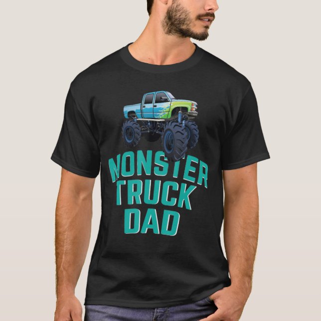 Mens Monster Truck Dad Monster Truck Jam Competiti T-Shirt (Front)