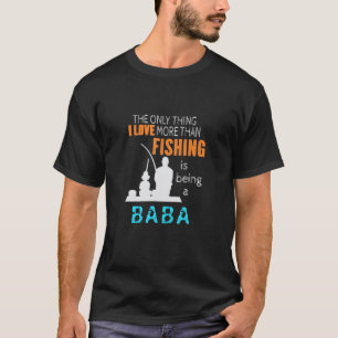Mens More Than Love Fishing Baba Persia Persian Gr T-Shirt