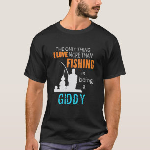 Mens More Than Love Fishing Giddy Syria Syrian Gra T-Shirt