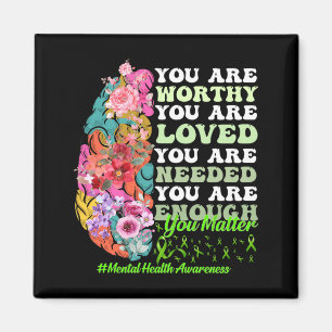 Mens Motivational Support Warrior Mental Health Magnet