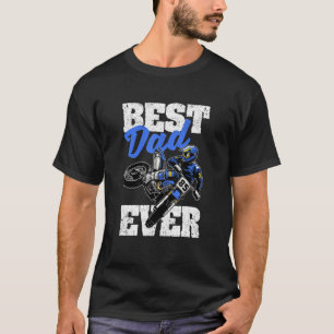 Mens Moto Dirt Bike Motocross Rider Father's Day B T-Shirt