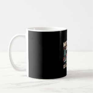 Mens motocamping motorcycle rider travel camp coffee mug