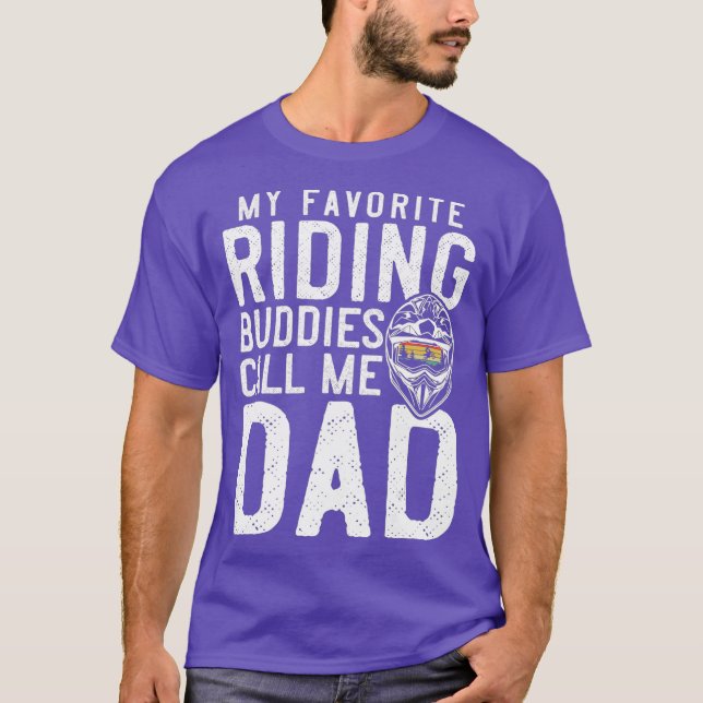 Mens Motocross Dad  Dirt Bike Riding Buddies me T-Shirt (Front)