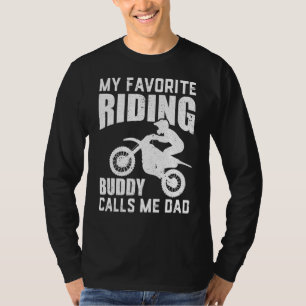 Mens Motorcycle Dad Biker Funny Mx Favourite Ridi T-Shirt