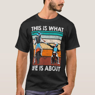 Mens Motorcyclist Dad This Is Life Motocross Motor T-Shirt