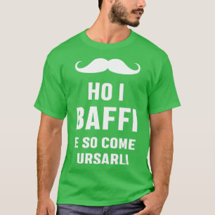 Mens Moustache Man Moustache Father Fathers Day Be T-Shirt